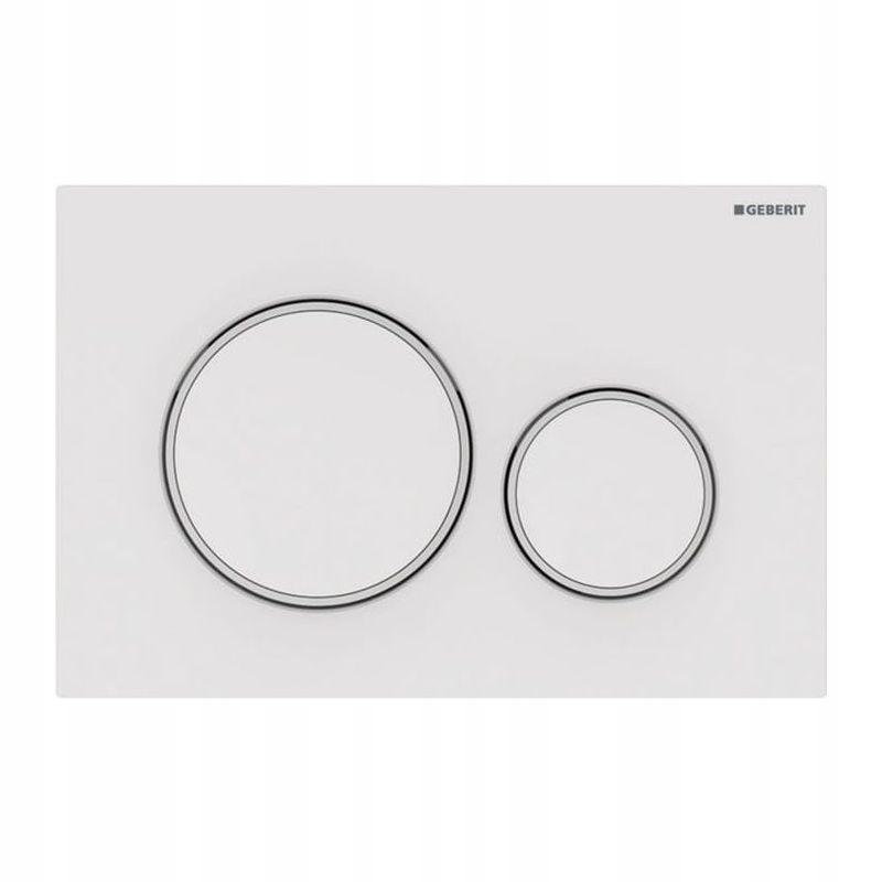 Przycisk uruchamiający GEBERIT Sigma20 okrągły przedni biały/biały mat/biał