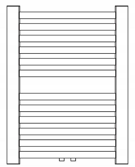 Grzejnik INSTALPROJEKT RETTO 1072x540 łazienkowy. D50 GRAFIT 48h