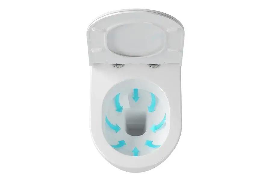 RAVAK Miska wisząca WC UNI chrome biała