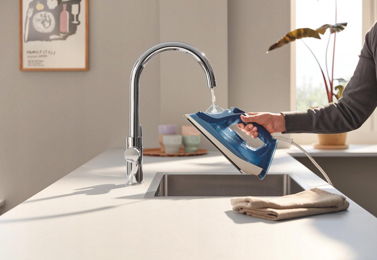 Bateria filtrująca Grohe Blue Pure BauCurve z obracaną w zakresie 150 wyle