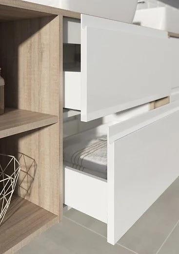 CERSANIT Zestaw 983 Moduo Slim 50 biały (szafka + umywalka)