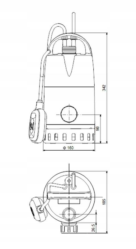 GRUNDFOS POMPA JEDNOSTOPNIOWA ZATAPIALNA 96280968 UNILIFT CC7-A1