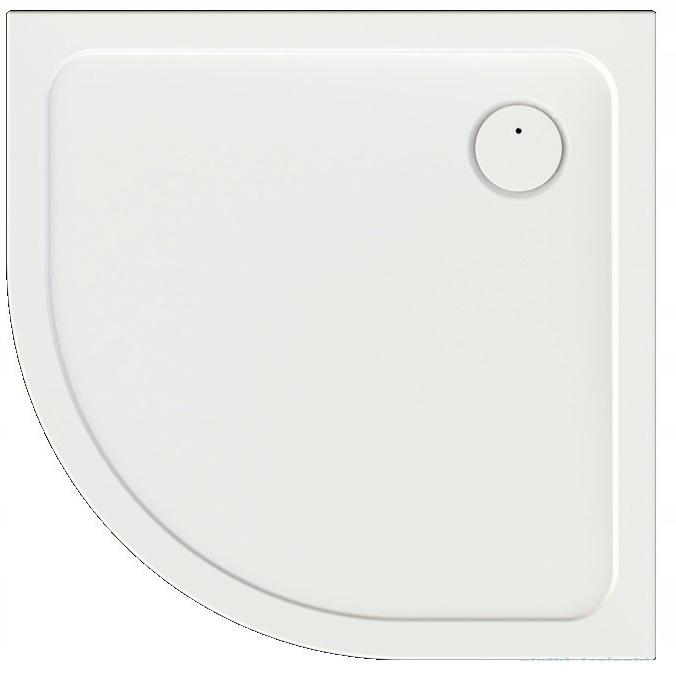 Brodzik akryl półokrągły SANPLAST Free Line BP/FREE 80x80x2,5+STB biały