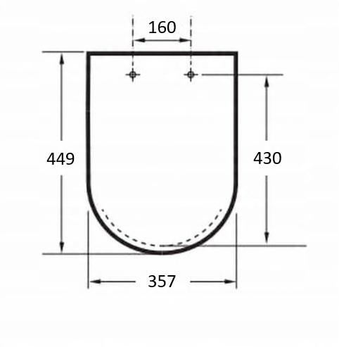 Deska WC GAP ROUND Wolnoopadająca Supralit Biały ROCA[5]