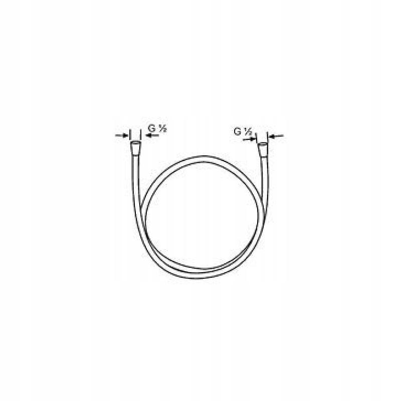 Wąż natryskowy KLUDI SUPARAFLEX SILVER 1250 mm chrom