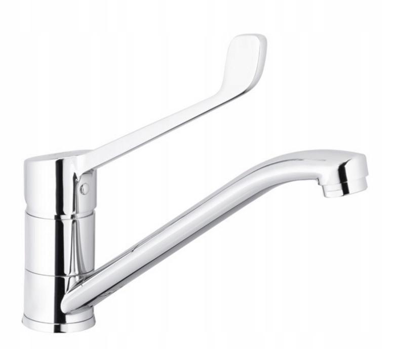 Bateria kuchenna stojąca ARMATURA KRAKÓW RUMBA 1-otw. beżowa/chrom