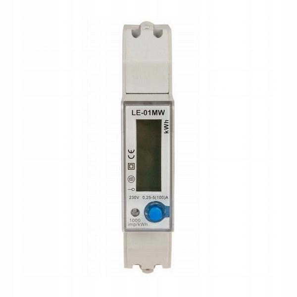 Jednofazowy licznik zużycia energii czynnej, biernej, Modbus RTU, wielotary