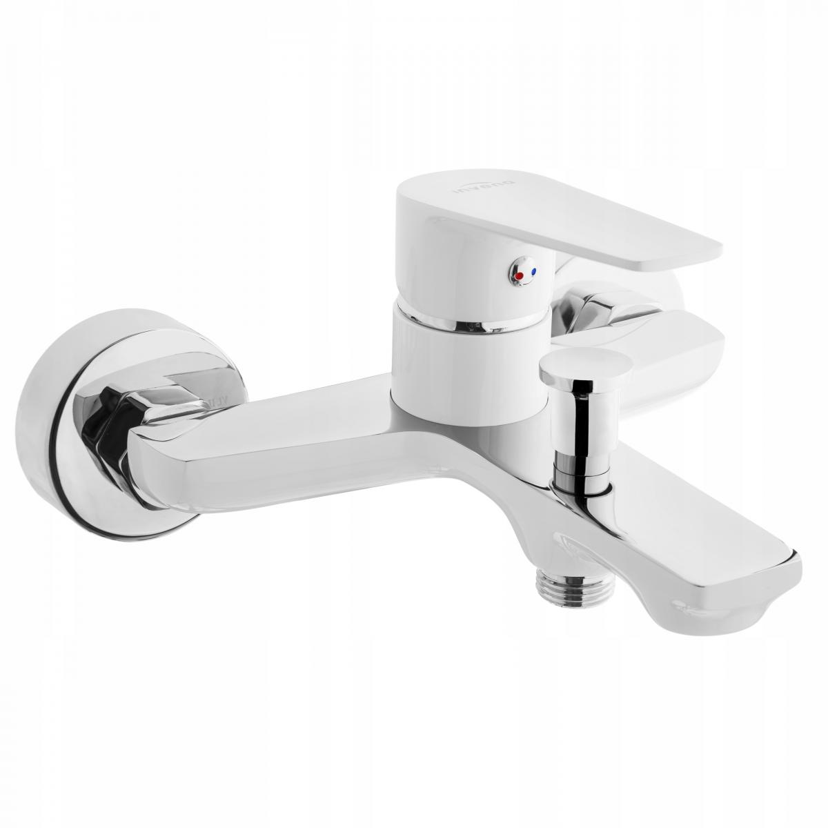 Bateria umywalkowa INVENA DOKOS BIAŁY CHROM 48h