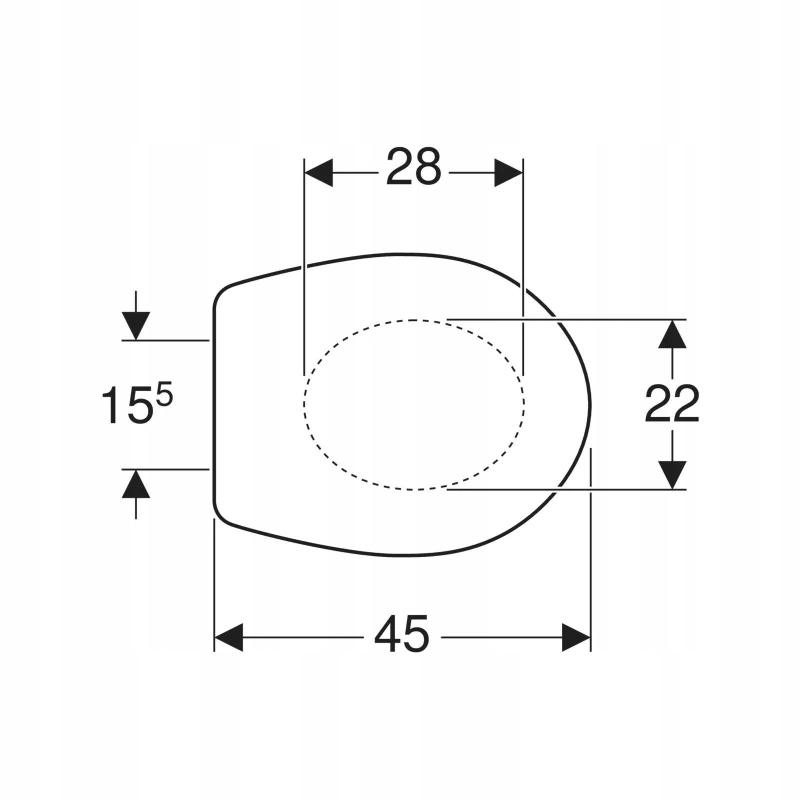 GEBERIT Deska sedesowa KOŁO IDOL z tworzywa Duroplast 10113000 48h