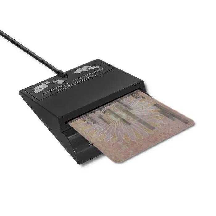 QOLTEC Inteligentny czytnik chipowych kart ID SCR-0636, USB typu C, 50636