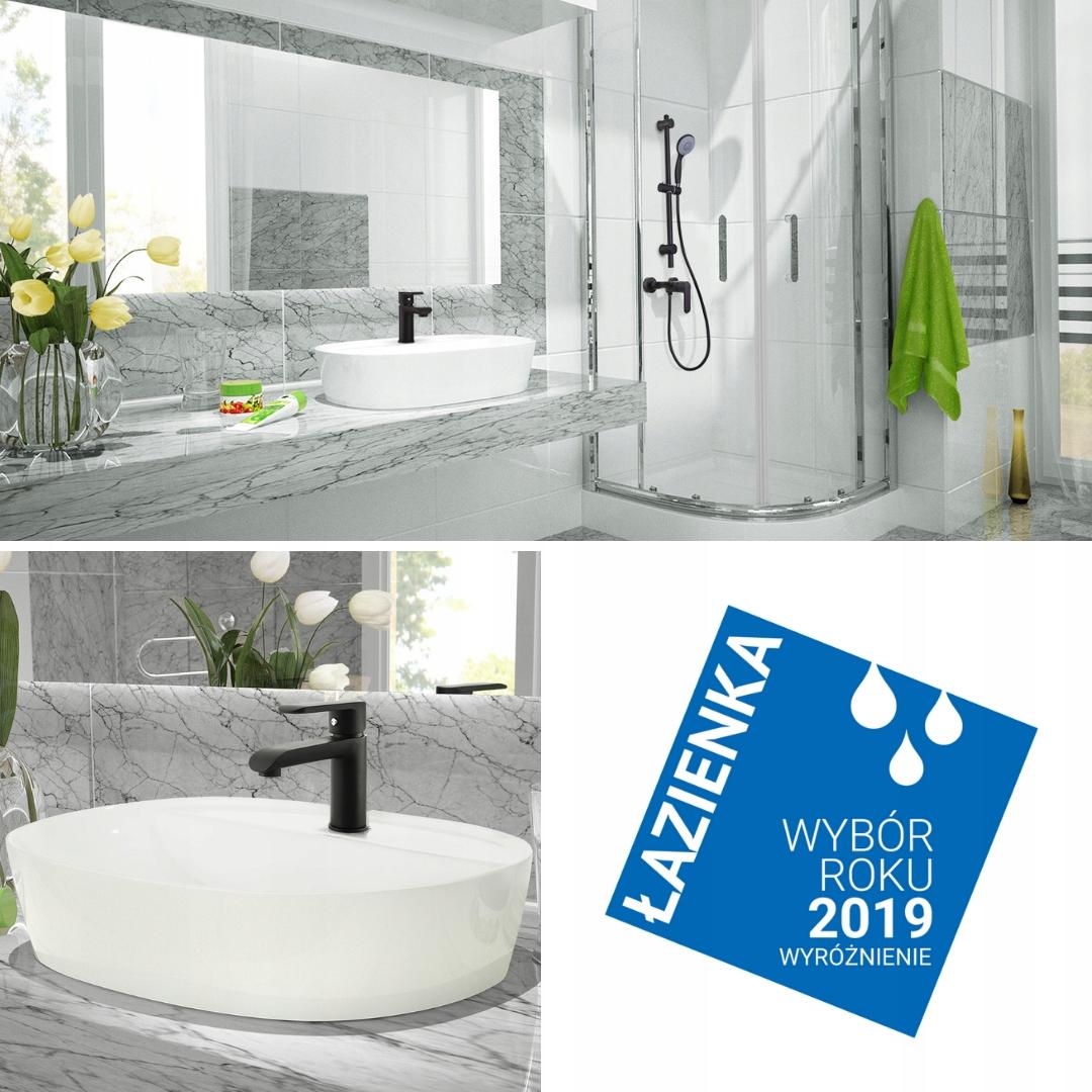 Bateria umywalkowa INVENA SIROS CZARNA 48h