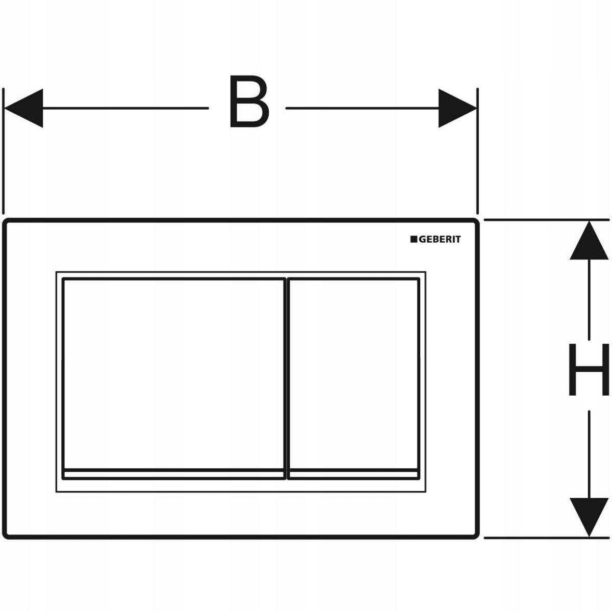 Przycisk spłuczki Geberit Omega30 biały/chrom 48h