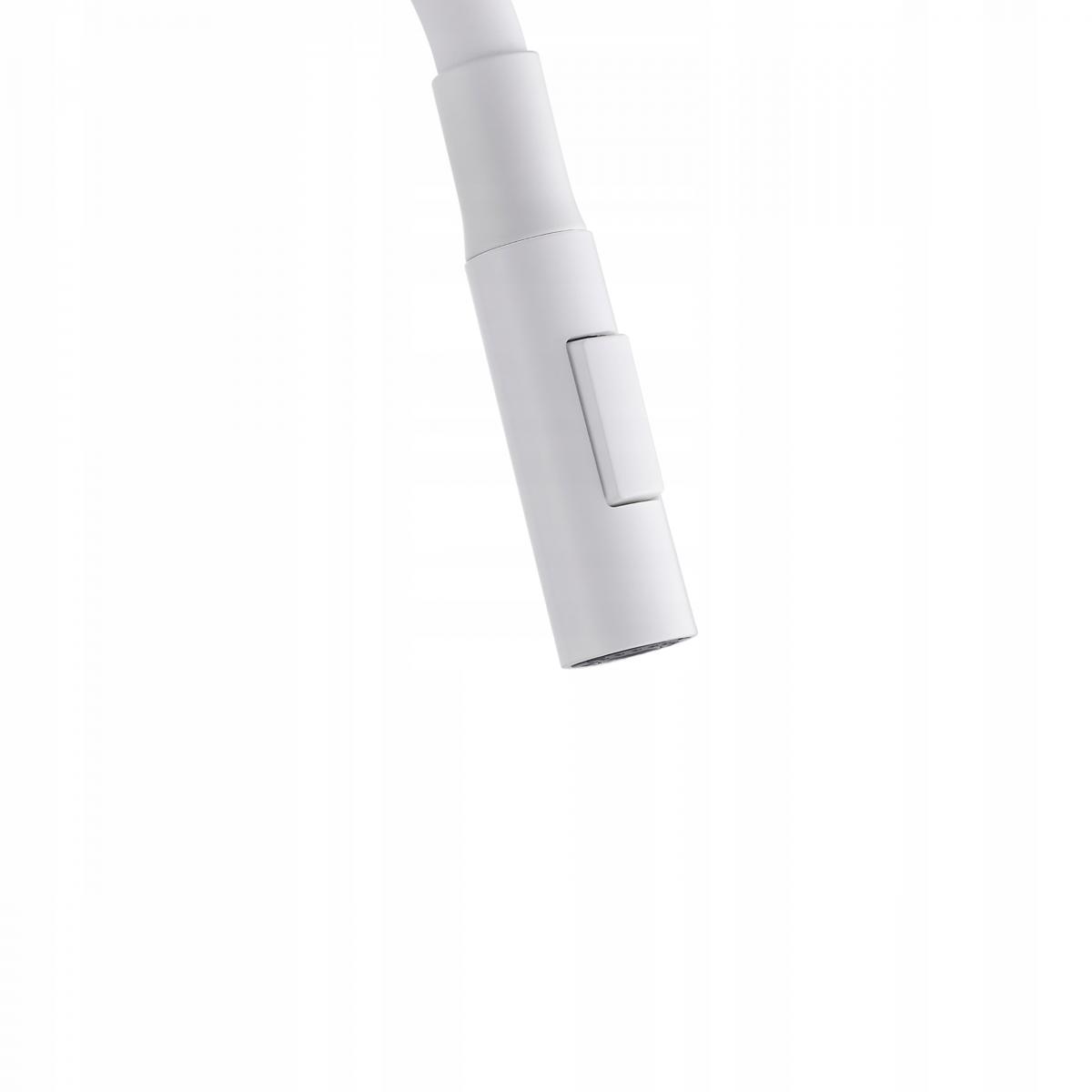 INVENA BATERIA ZLEWOZMYWAKOWA DALIS Z RUCHOMĄ 2F WYLEWKĄ, BIAŁA