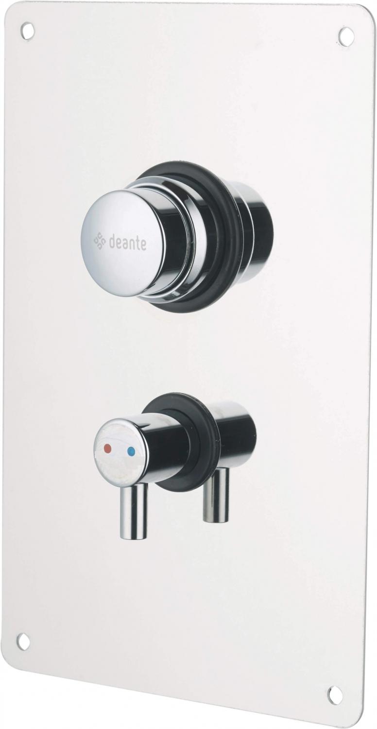 Bateria prysznicowa czasowa, chrom, podtynkowa z regulacją temperatury