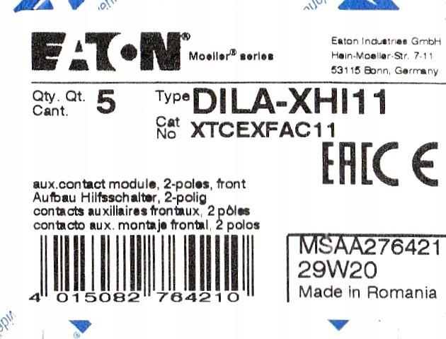 EATON Styki pomocnicze 1Z 1R DILA-XHI11