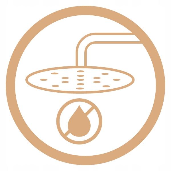 INVENA DESZCZOWNIA Z BATERIĄ WANN-NATR GLAMOUR INVENA TREND MIEDŹ