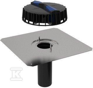 Wpust dachowy Geberit Pluvia z uniwersalnym kołnierzem przyłączeniowym d90