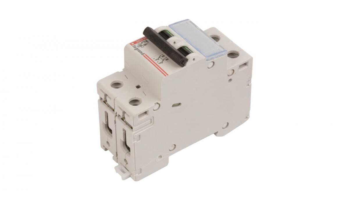 LEGRAND Wyłącznik nadprądowy S 302 2P C 6A 6000A TX3