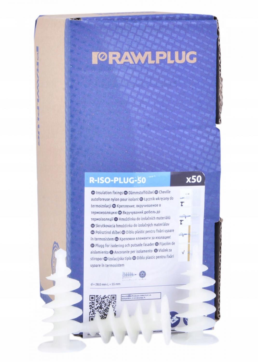 RAWLPLUG Kołek spiralny do styropianu 50 mm