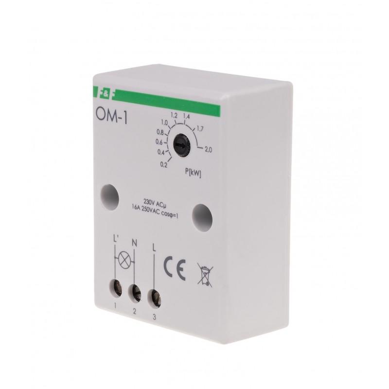 F&F Ogranicznik poboru mocy OM-1 regulacja obciążenia 200-2000VA , I=16A ,