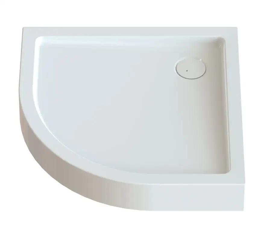 Brodzik akrylowy półokrągły zabudowany SANPLAST Free Line BPza/FREE 90x90x5