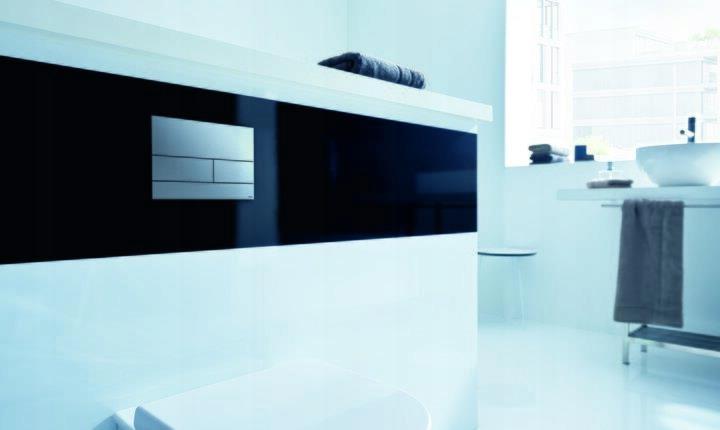 Przycisk spłukujący TECE square II podwójny do WC z metalu stal szczotkow