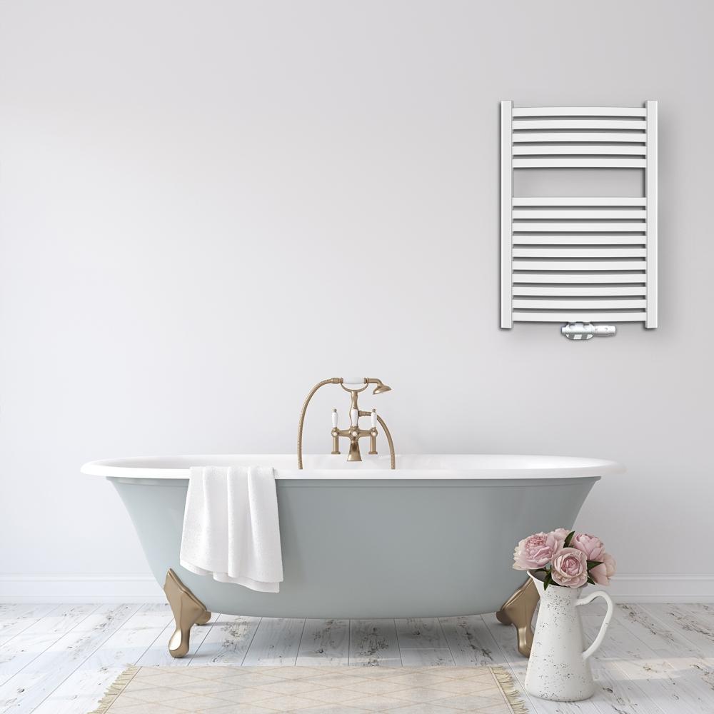 INVENA GRZEJNIK ŁAZ. 540X800 + KPL. DUOPLEX + MASKOWNICA PODW. - BIAŁY