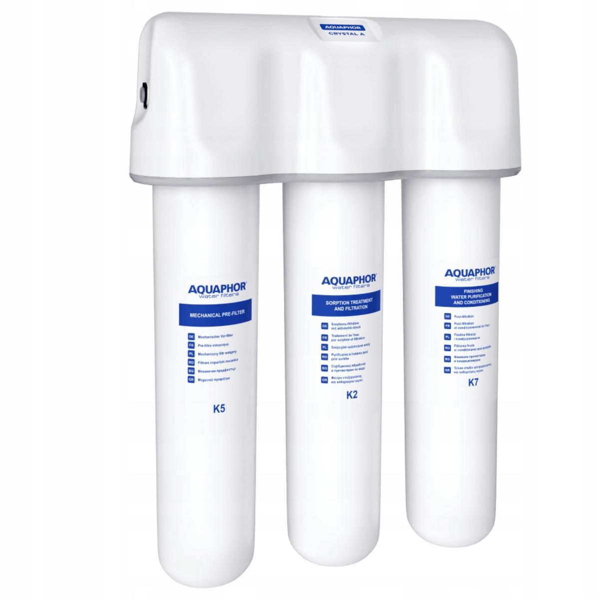 AQUAPHOR Filtr Kryształ A filtrujący wodę (K5, K2, K7)