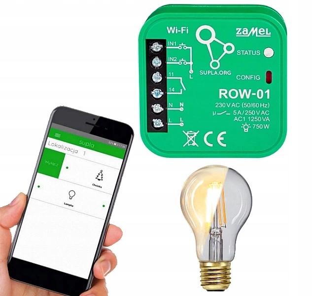 ZAMEL Sterownik rolet WI-FI typ: SRW-01, SUPLA