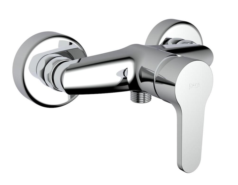 Bateria natryskowa ścianna ARMATURA KRAKÓW STANDARD 2-uchwytowa chrom