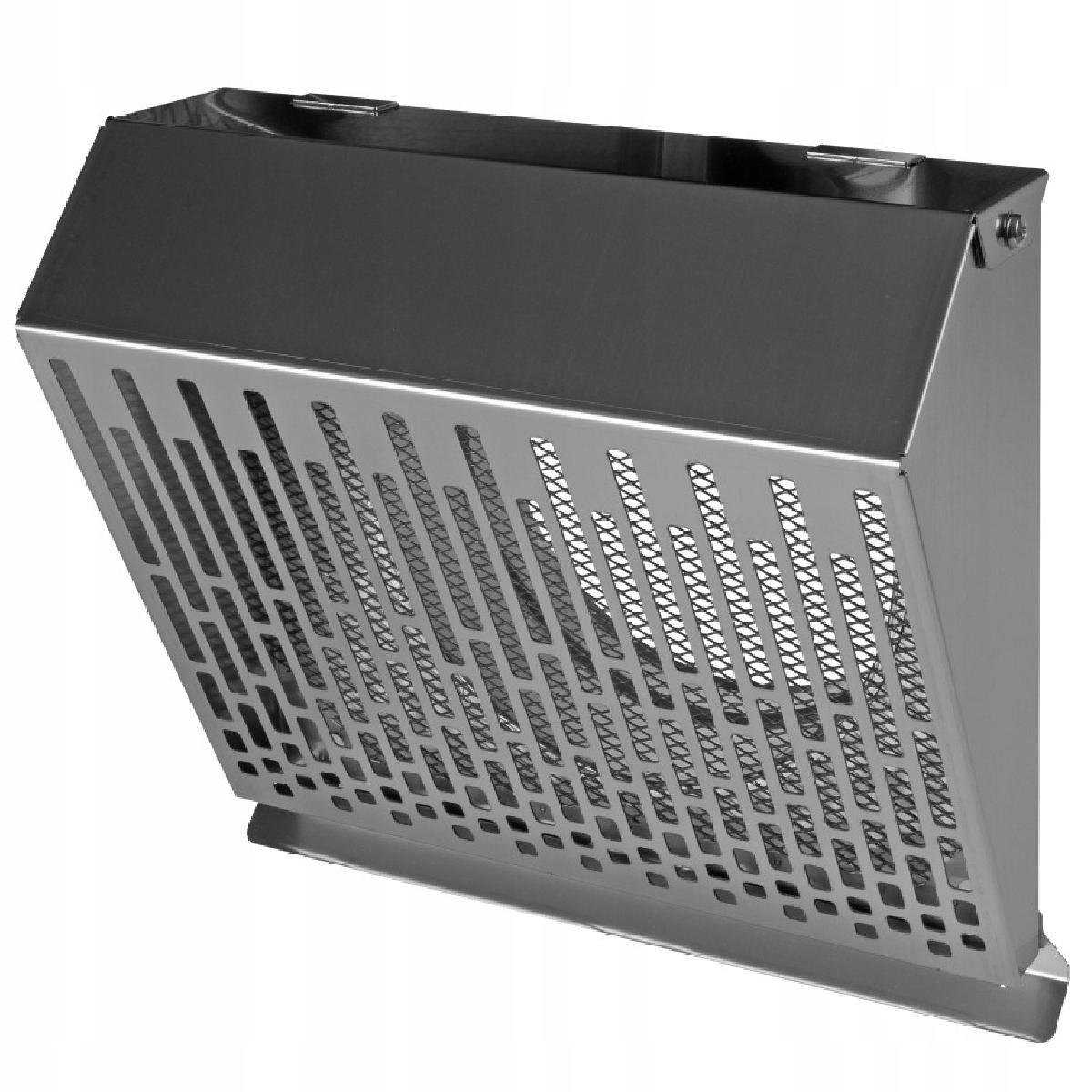 AWENTA Wyrzutnia ścienna metalowa fi160, inox