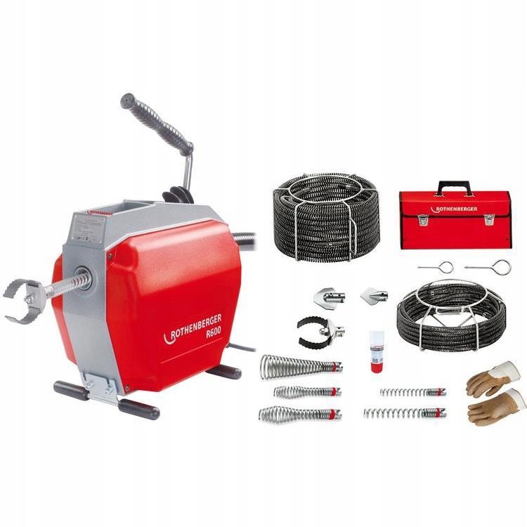 ROTHENBERGER Przepycharka do rur 20-150 mm zestaw ROTHENBERG R 600