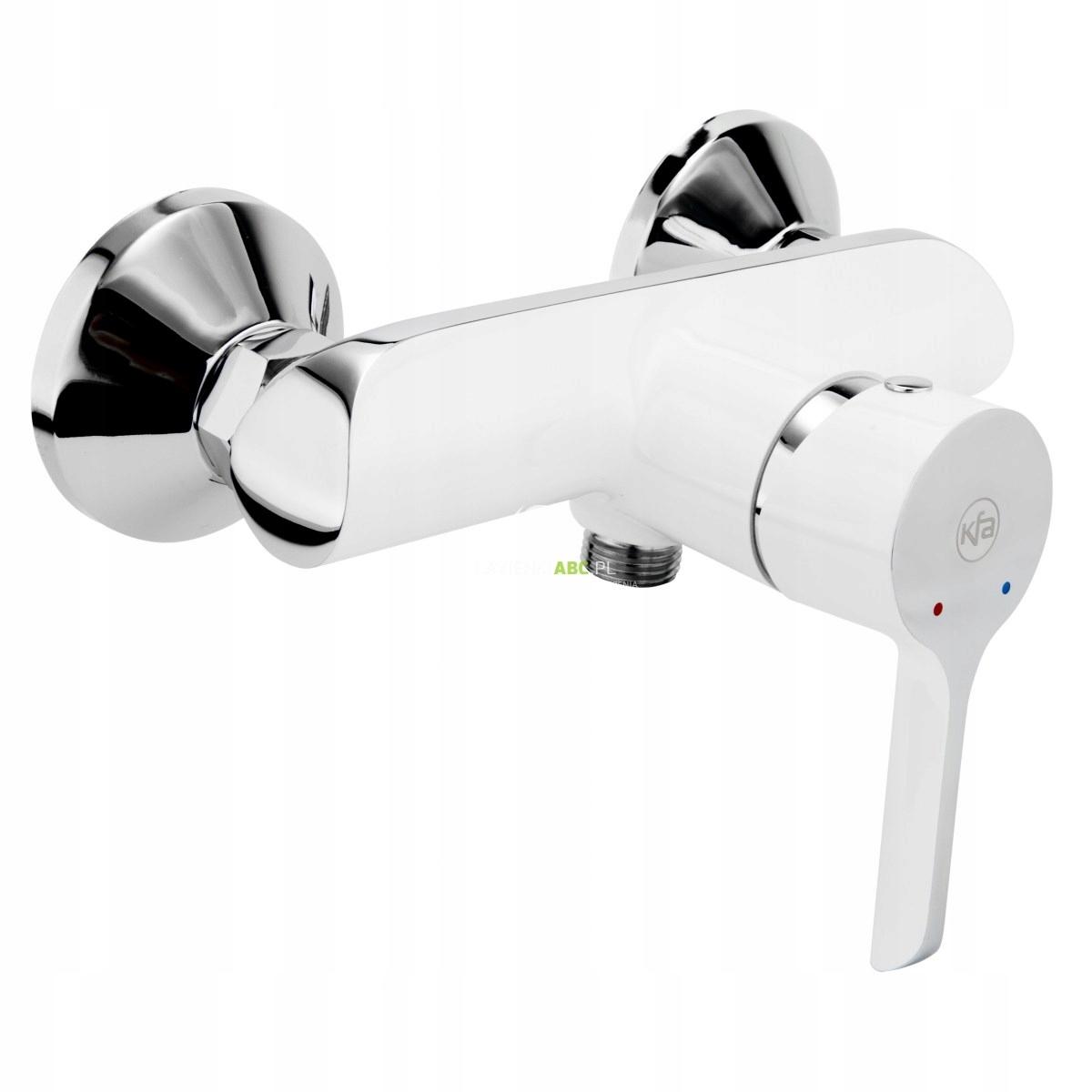 Bateria natryskowa ścienna ARMATURA KRAKÓW ANGELIT 2-otw mosiężna chrom