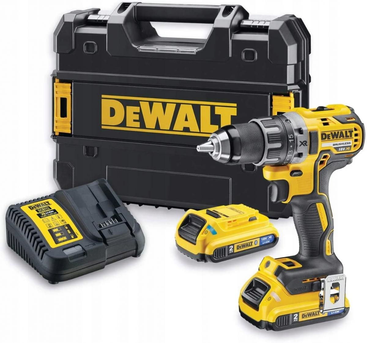 DEWALT wier-wkręt bezszczotkowa + 2 aku + ład. 48h