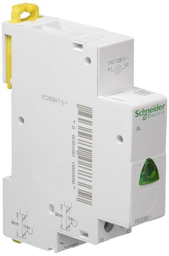 Lampka pojedyncza iIL-1-G-230 zielona 110...230 V AC, 110...130 V DC