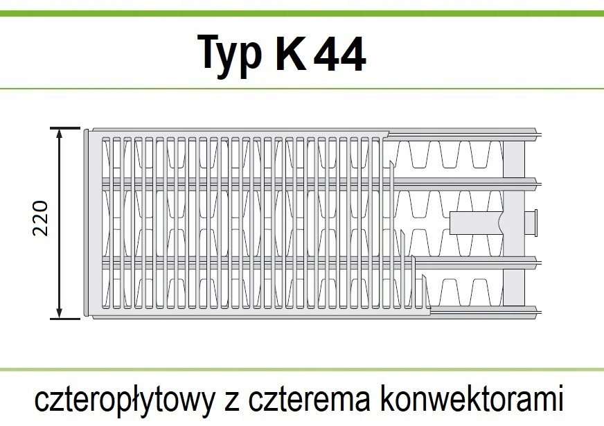 GRZEJNIK TERMOTEKNIK C44 200x400 C 44 Boczny