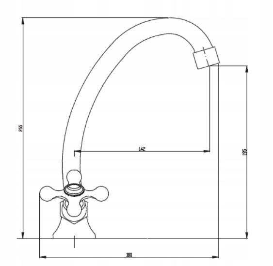 INVENA BATERIA STOJĄCA ROMA,WYL.200,PODŁ.3/8