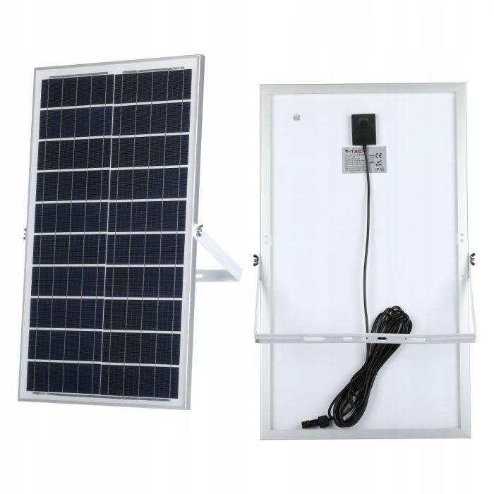 Projektor LED Solarny V-TAC 35W Czarny IP65, Pilot, Timer VT-100W 4000K 245