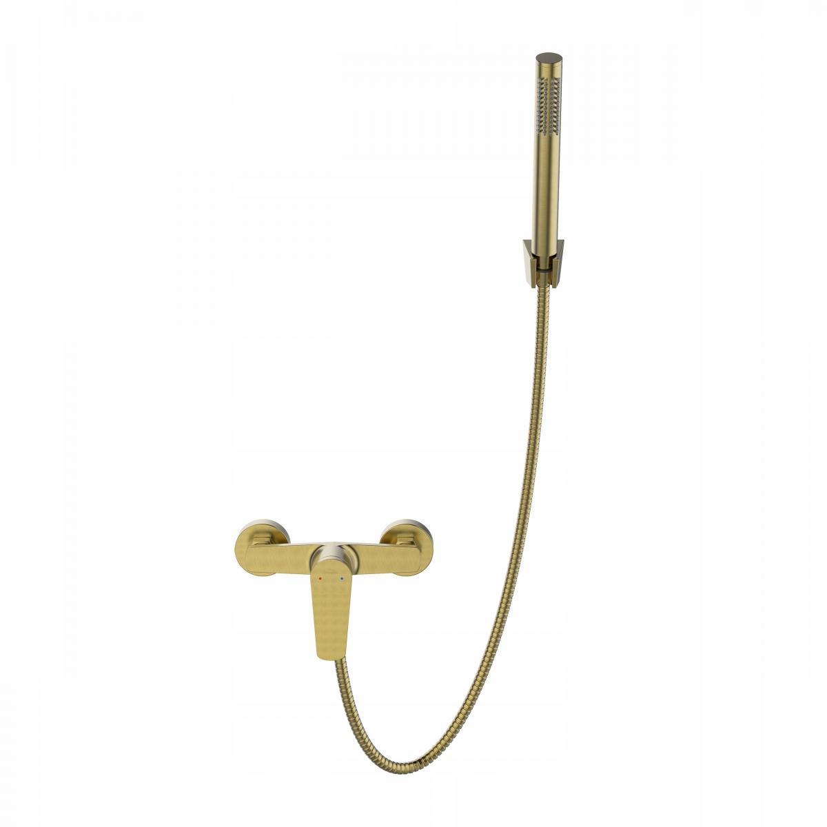 INVENA BATERIA NATRYSKOWA ALONIA INVENA TREND Z ZEST NATRYSK, ZŁOTO SZCZOTK