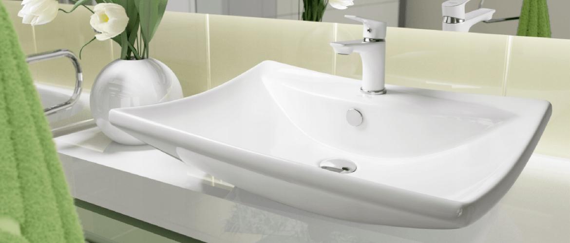 Bateria umywalkowa INVENA DOKOS BIAŁY CHROM 48h