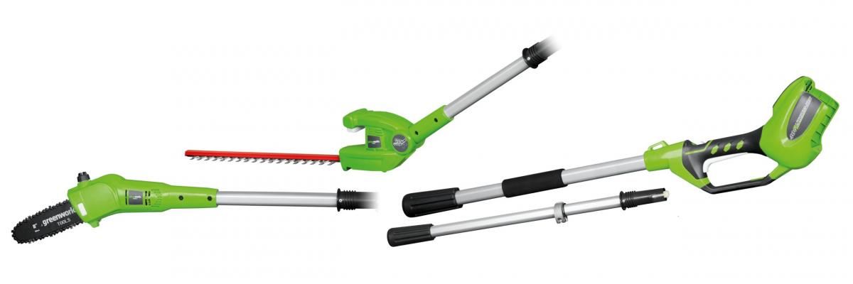 GREENWORKS Nożyce Do Żywopłotu Na Wysięgniku Greenworks G24Ph51 24V