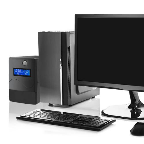 QOLTEC asilacz awaryjny UPS Monolith 850VA 480W LCD USB RJ45