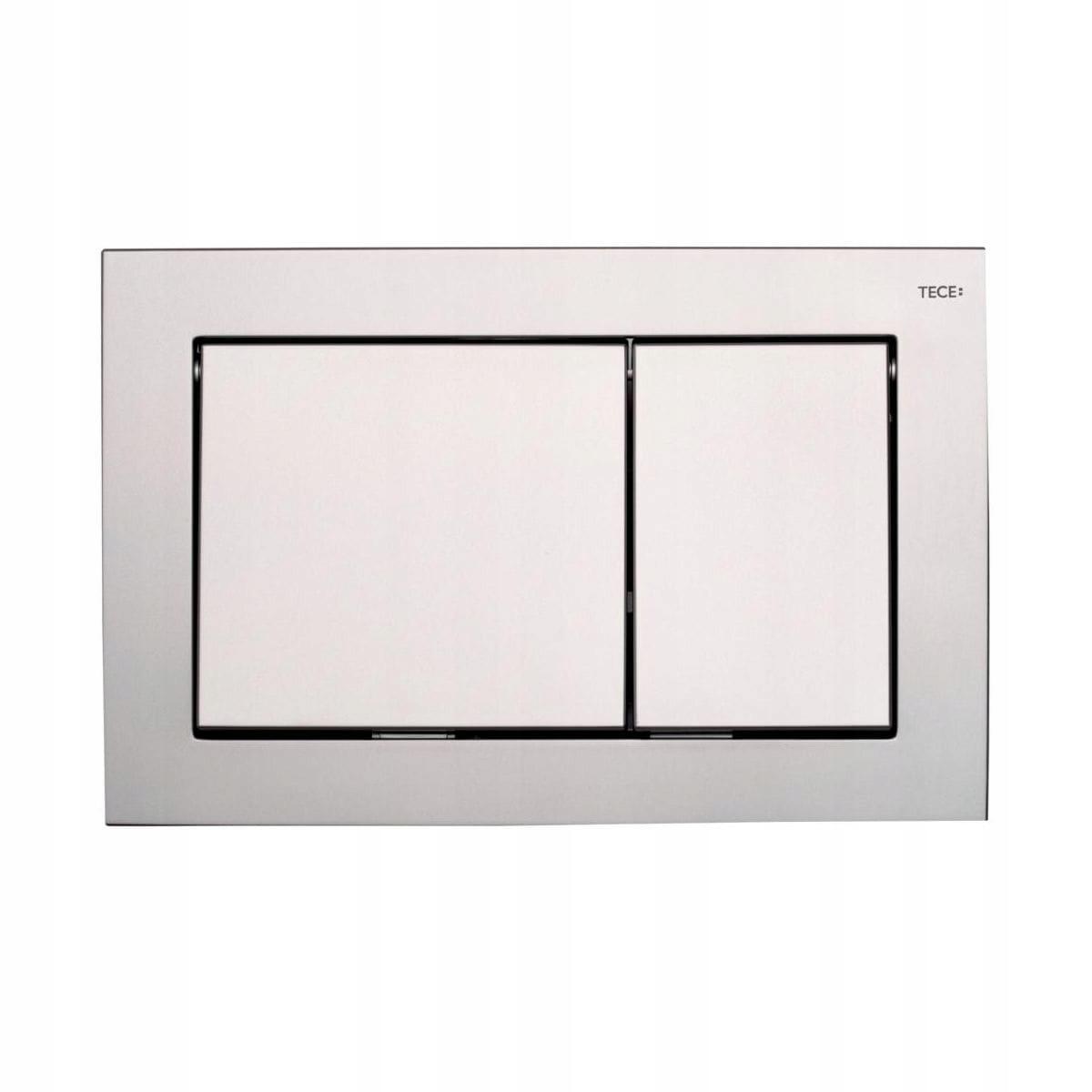 Przycisk spłukujący TECE base podwójny do WC z tworz sztucz chrom matowy