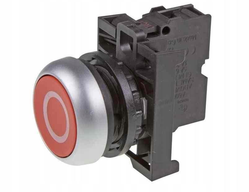 EATON Napęd M22-D-R-X0/K01 przycisk płaski czerwony 1R bez samopowrotu
