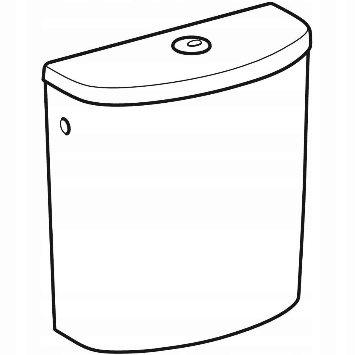 GEBERIT Spłuczka SELNOVA przyłącze wody z boku 500.269.01.1 39cm 48h