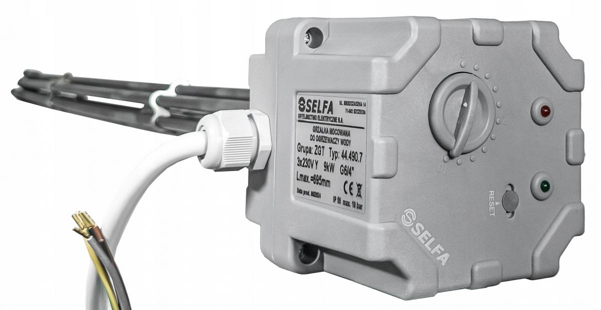 GALMET Komplet elektryczny z grzałką 9kW 230/400V - K6/4