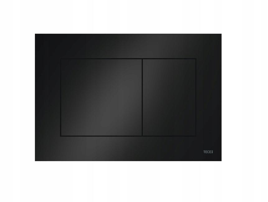Przycisk spłukujący TECE now z tworz do WC czarny połysk 220x150x5 mm