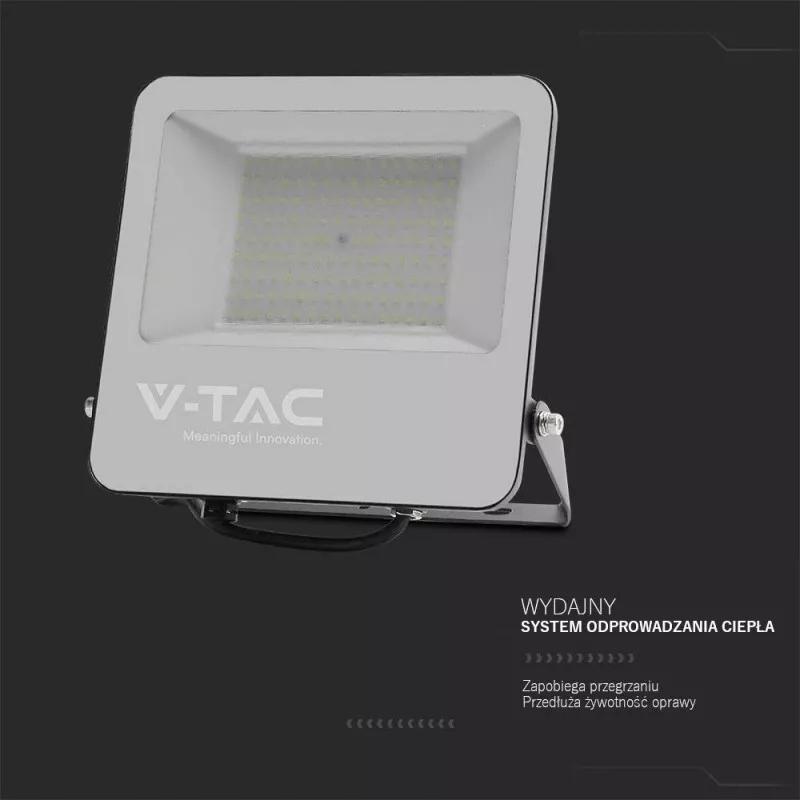 V-TAC Projektor LED V-TAC 100W 185Lm/W czarny VT-44105 4000K 18500lm