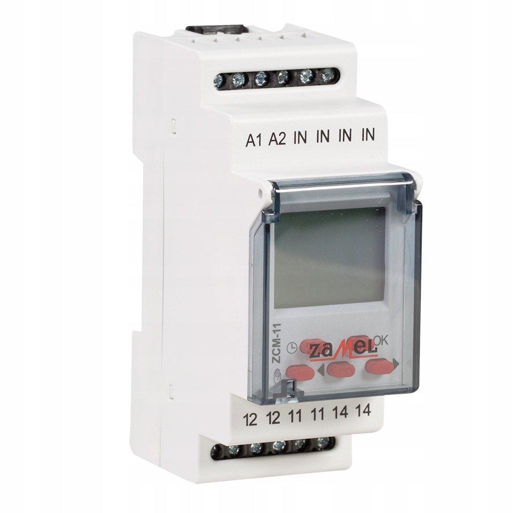 ZAMEL Programator czasowy 1-KAN. tygodniowy 230V AC TYP: ZCM-11