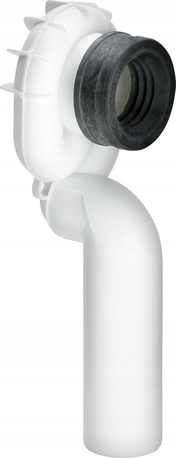 Syfon pisuarowy pionowy, tworzywo sztuczne / biały
